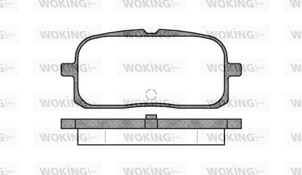 Woking P6153.00 - Kit de plaquettes de frein, frein à disque cwaw.fr