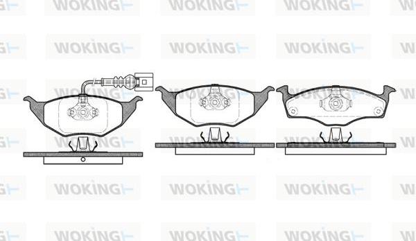 Woking P6183.11 - Kit de plaquettes de frein, frein à disque cwaw.fr