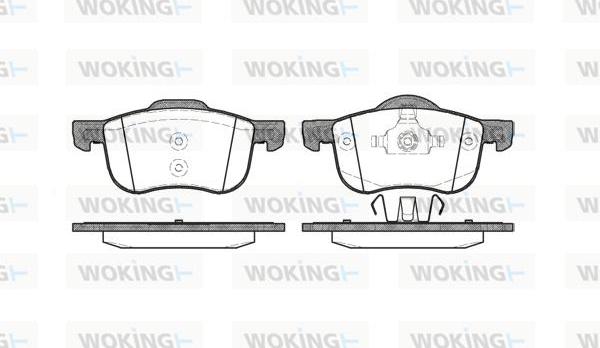 Woking P6133.00 - Kit de plaquettes de frein, frein à disque cwaw.fr