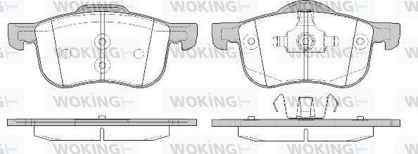 Woking P6133.10 - Kit de plaquettes de frein, frein à disque cwaw.fr