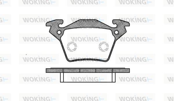 Woking P6173.00 - Kit de plaquettes de frein, frein à disque cwaw.fr