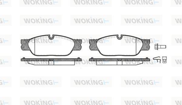 Woking P6313.20 - Kit de plaquettes de frein, frein à disque cwaw.fr