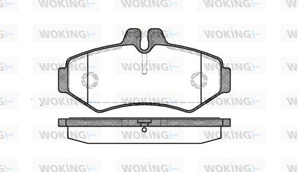 Woking P6333.00 - Kit de plaquettes de frein, frein à disque cwaw.fr