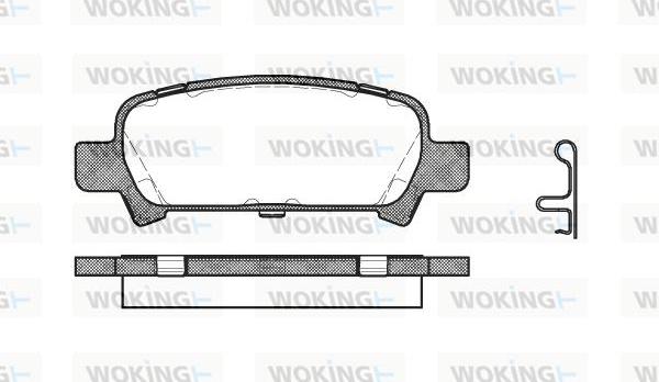 Woking P6293.02 - Kit de plaquettes de frein, frein à disque cwaw.fr