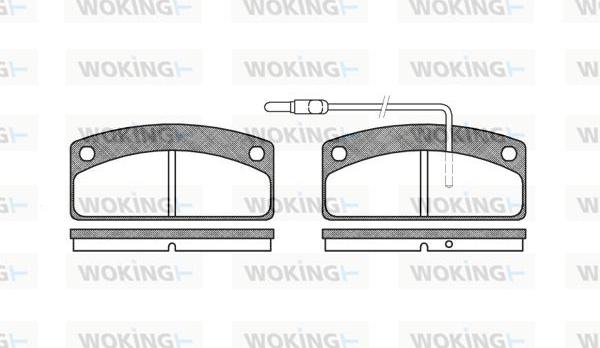 Woking P6253.02 - Kit de plaquettes de frein, frein à disque cwaw.fr