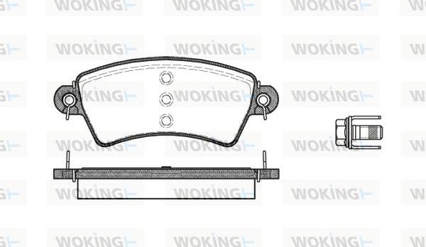 Woking P6263.00 - Kit de plaquettes de frein, frein à disque cwaw.fr