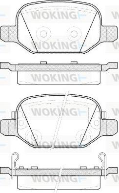 Woking P6273.52 - Kit de plaquettes de frein, frein à disque cwaw.fr