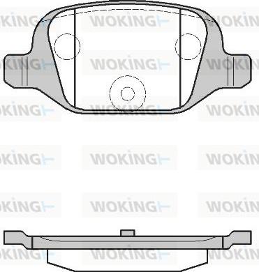 Woking P6273.00 - Kit de plaquettes de frein, frein à disque cwaw.fr