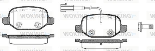 Woking P6273.02 - Kit de plaquettes de frein, frein à disque cwaw.fr