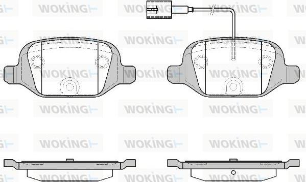 Woking P6273.12 - Kit de plaquettes de frein, frein à disque cwaw.fr