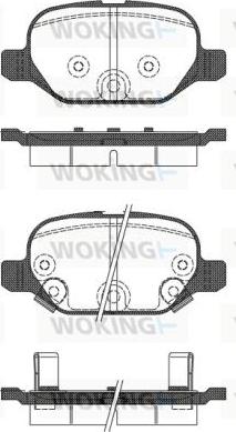 Woking P6273.32 - Kit de plaquettes de frein, frein à disque cwaw.fr