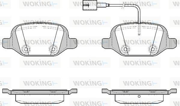 Woking P6273.22 - Kit de plaquettes de frein, frein à disque cwaw.fr