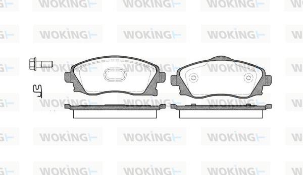 Woking P6743.02 - Kit de plaquettes de frein, frein à disque cwaw.fr