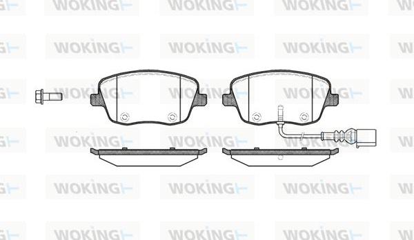 Woking P6753.01 - Kit de plaquettes de frein, frein à disque cwaw.fr