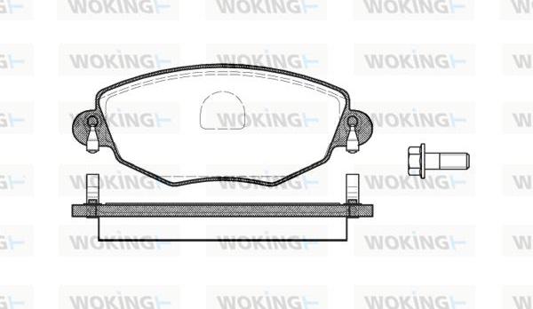 Woking P6763.00 - Kit de plaquettes de frein, frein à disque cwaw.fr