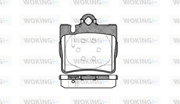 Woking P6703.00 - Kit de plaquettes de frein, frein à disque cwaw.fr