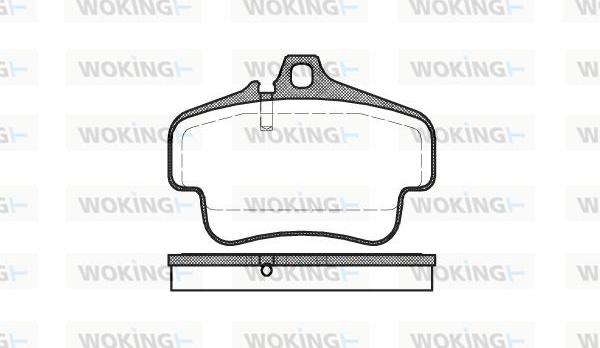 Woking P6733.00 - Kit de plaquettes de frein, frein à disque cwaw.fr