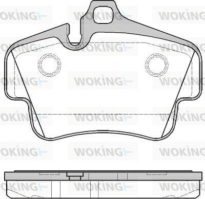 Woking P6733.30 - Kit de plaquettes de frein, frein à disque cwaw.fr