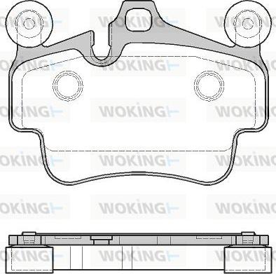 Woking P6733.20 - Kit de plaquettes de frein, frein à disque cwaw.fr