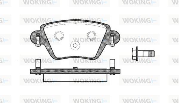 Woking P6773.10 - Kit de plaquettes de frein, frein à disque cwaw.fr