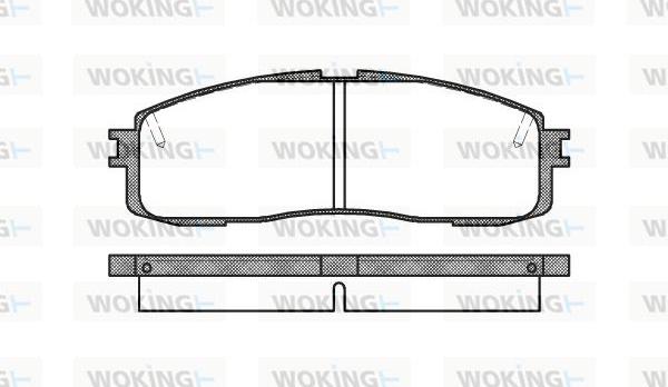 Woking P0993.10 - Kit de plaquettes de frein, frein à disque cwaw.fr