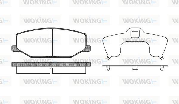 Woking P0903.10 - Kit de plaquettes de frein, frein à disque cwaw.fr