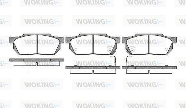 Woking P0933.02 - Kit de plaquettes de frein, frein à disque cwaw.fr