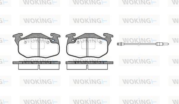 Woking P0923.96 - Kit de plaquettes de frein, frein à disque cwaw.fr