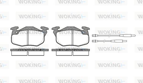 Woking P0923.44 - Kit de plaquettes de frein, frein à disque cwaw.fr