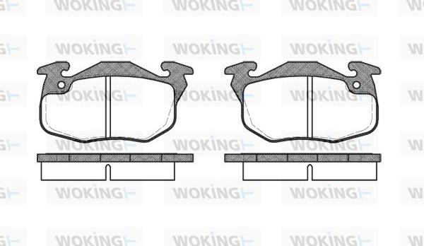 Woking P0923.10 - Kit de plaquettes de frein, frein à disque cwaw.fr