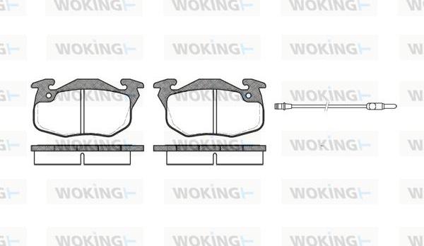 Woking P0923.12 - Kit de plaquettes de frein, frein à disque cwaw.fr