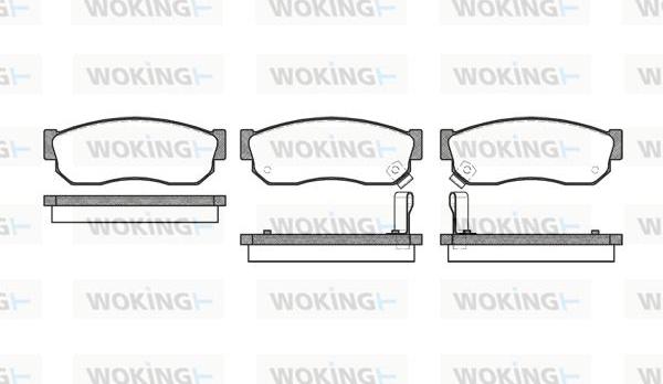 Woking P0493.02 - Kit de plaquettes de frein, frein à disque cwaw.fr