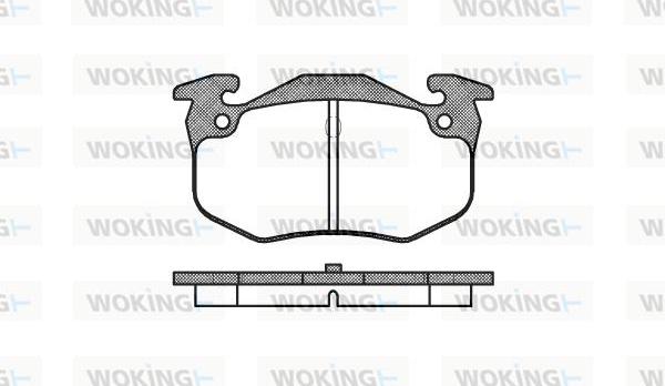 Woking P0443.60 - Kit de plaquettes de frein, frein à disque cwaw.fr