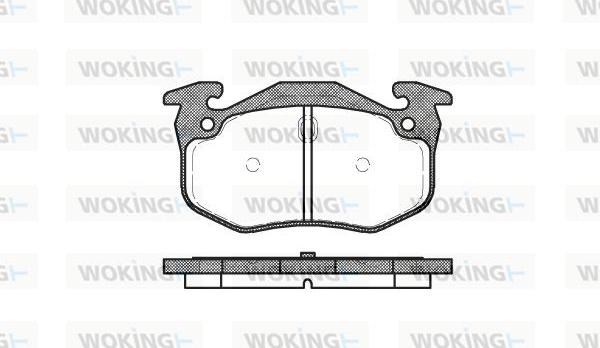 Woking P0443.06 - Kit de plaquettes de frein, frein à disque cwaw.fr