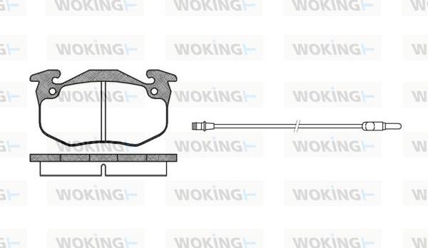 Woking P0443.32 - Kit de plaquettes de frein, frein à disque cwaw.fr