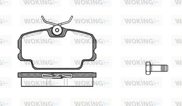 Woking P0453.00 - Kit de plaquettes de frein, frein à disque cwaw.fr