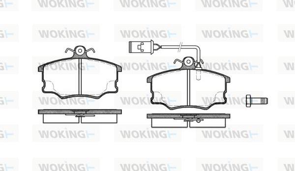 Woking P0463.52 - Kit de plaquettes de frein, frein à disque cwaw.fr