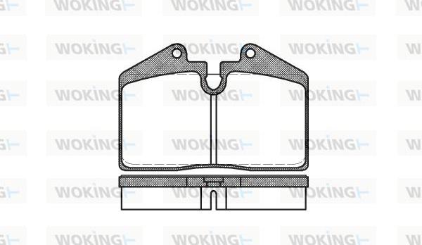 Woking P0403.10 - Kit de plaquettes de frein, frein à disque cwaw.fr