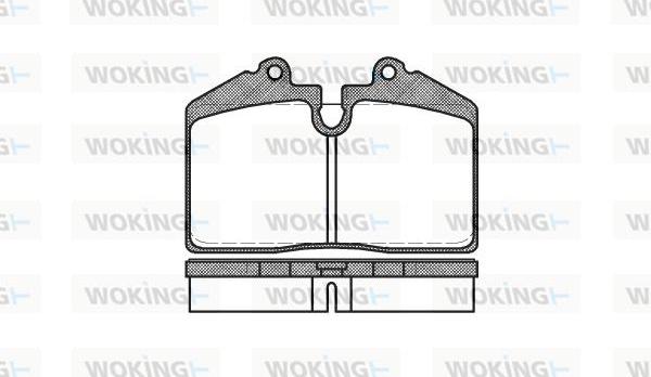 Woking P0403.20 - Kit de plaquettes de frein, frein à disque cwaw.fr