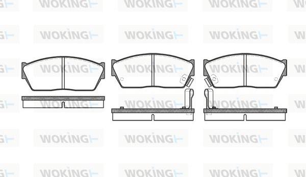 Woking P0473.02 - Kit de plaquettes de frein, frein à disque cwaw.fr