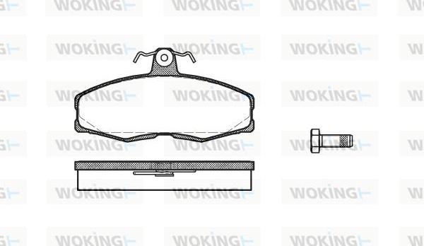 Woking P0543.00 - Kit de plaquettes de frein, frein à disque cwaw.fr