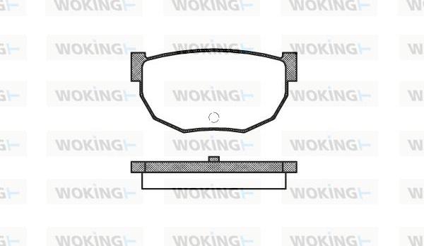 Woking P0513.10 - Kit de plaquettes de frein, frein à disque cwaw.fr