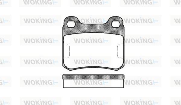 Woking P0573.00 - Kit de plaquettes de frein, frein à disque cwaw.fr