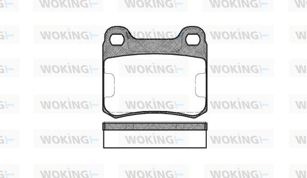 Woking P0573.10 - Kit de plaquettes de frein, frein à disque cwaw.fr