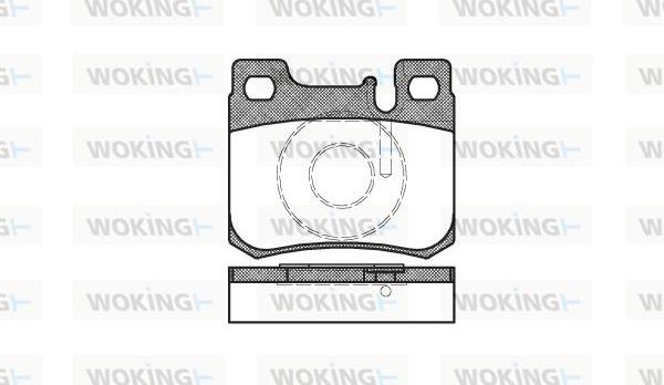 Woking P0573.20 - Kit de plaquettes de frein, frein à disque cwaw.fr