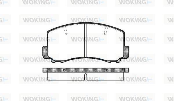 Woking P0653.00 - Kit de plaquettes de frein, frein à disque cwaw.fr