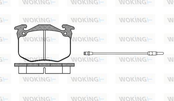 Woking P0633.02 - Kit de plaquettes de frein, frein à disque cwaw.fr