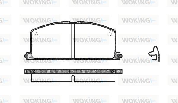 Woking P0673.04 - Kit de plaquettes de frein, frein à disque cwaw.fr