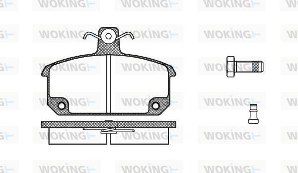 Woking P0043.02 - Kit de plaquettes de frein, frein à disque cwaw.fr