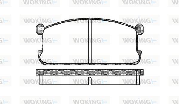 Woking P0063.00 - Kit de plaquettes de frein, frein à disque cwaw.fr